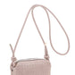 Braid Texture Zipper Crossbody Bag