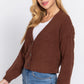 Long Slv V-neck Sweater Cardigan