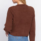 Long Slv V-neck Sweater Cardigan