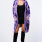 Leopard Angora Sweater Oversized Cardigan