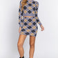 Argyle Jacquard Crop Sweater