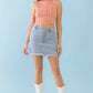 Dark Peach Ribbed Inside-out Sleeveless Mock Neck Crop Top