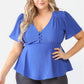 Plus Tie Detail Flare Top