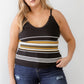 Plus Ribbed Ruffle Tank Top