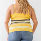 Plus Ribbed Ruffle Tank Top