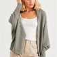 Batwing Sleeve Open Front Cardigan