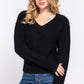 Dolman Slv Strappy Open Back Sweater