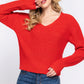 Dolman Slv Strappy Open Back Sweater