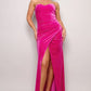 Strapless Sweetheart Maxi Velvet Dress