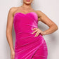 Strapless Sweetheart Maxi Velvet Dress