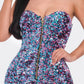 Multi Sequins Tube Top Romper