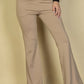 High Waisted Front Pocket Flare Pants