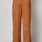 Satin Cargo Pocket Wide Leg Pants