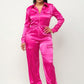 Front Zipper Pockets Top And Pants Jumpsuit