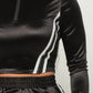 Front Zip Up Stripes Detail Jacket And Pants Set