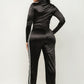 Front Zip Up Stripes Detail Jacket And Pants Set