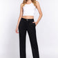 Straight Fit Twill Long Pants