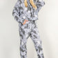 Tie Dye Print Pullover Hoodie And Sweatpants