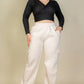 Plus Size Side Pocket Drawstring Waist Sweatpants