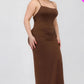 Plus Size Crisscross Back Split Thigh Maxi Dress