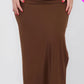 Plus Size Crisscross Back Split Thigh Maxi Dress