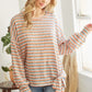 Striped Self Tie Longsleeve Top