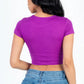 Short Sleeve Roundneck Crop Top