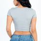 Short Sleeve Roundneck Crop Top