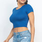 Short Sleeve Roundneck Crop Top