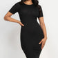 Ribbed Bodycon Midi Dress