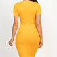 Ribbed Bodycon Midi Dress