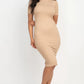 Ribbed Bodycon Midi Dress