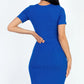 Ribbed Bodycon Midi Dress