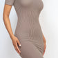 Ribbed Bodycon Midi Dress