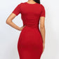 Ribbed Bodycon Midi Dress