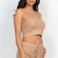 Ribbed Crop Cami Top & Shorts Set