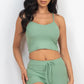 Ribbed Crop Cami Top & Shorts Set