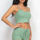 Ribbed Crop Cami Top & Shorts Set