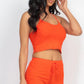 Ribbed Crop Cami Top & Shorts Set