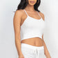 Ribbed Crop Cami Top & Shorts Set