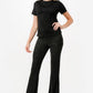 Pretty Pleated Flare Pants Set