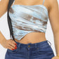 Mesh Print Top