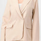 Luxe Stretch Woven Loose Fit Blazer And Wide Legs Pants Semi Formal Set