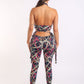 Printed Tie Detailed Jumpsuit