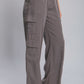 Full-length Tencel Pants With Cargo Pockets