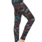 5-inch Long Yoga Style Banded Lined Mixed Pattern Print