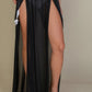 High Split Mesh Sheer Maxi Skirt