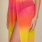 High Split Mesh Sheer Maxi Skirt