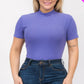 Plus Size Ribbed Short Sleeve Bodysuit