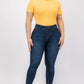 Plus Size Ribbed Short Sleeve Bodysuit